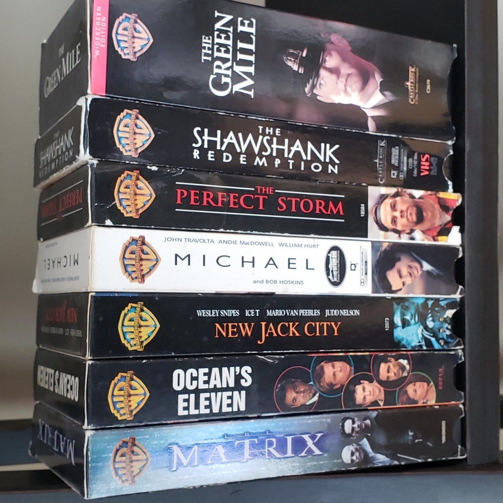 Seven WB VHS films